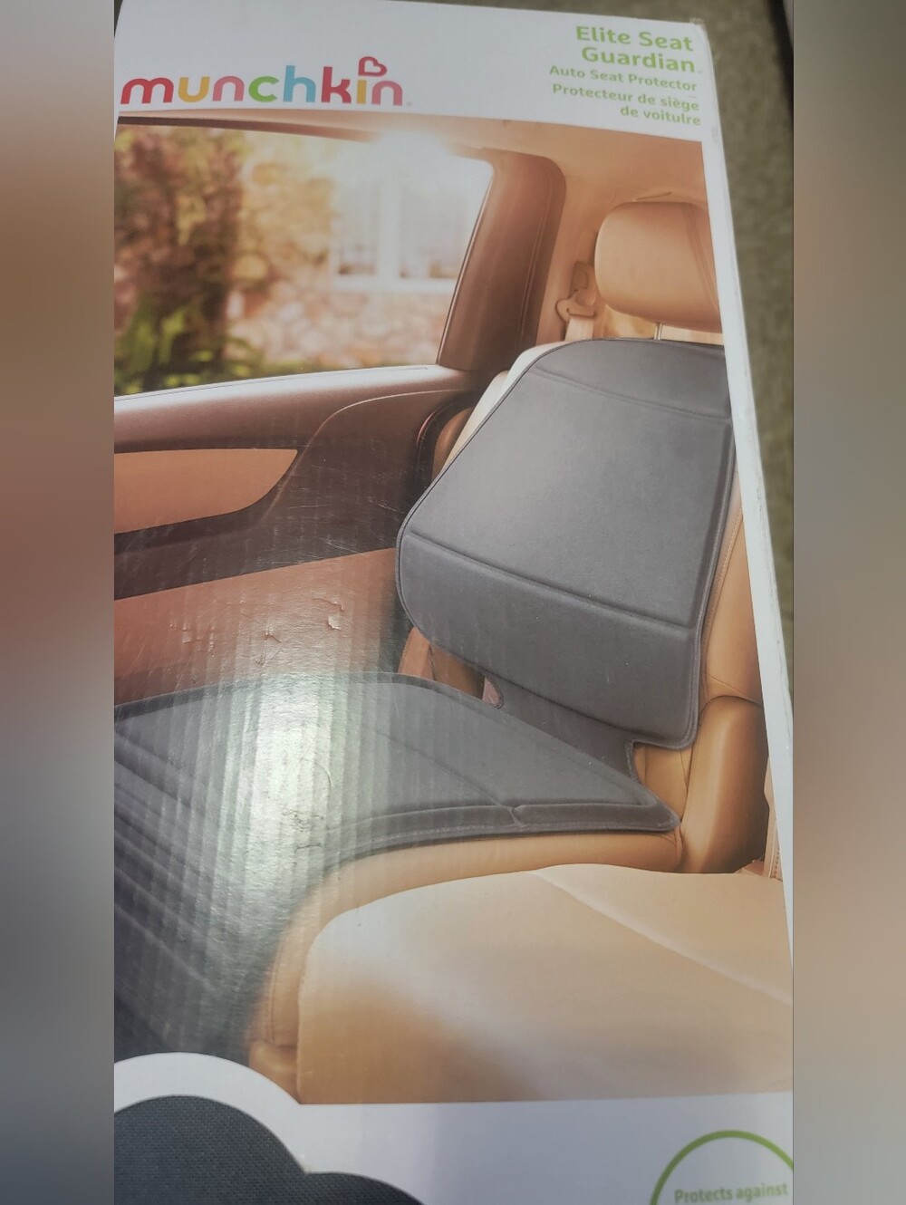 Munchkin- Gray Car Seat Cushion Protector - Automotive Comfort Pad